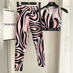 Pucci Pink and Black Leggings Set